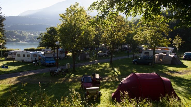 Emplacement d'une location de mobil home a Grenoble