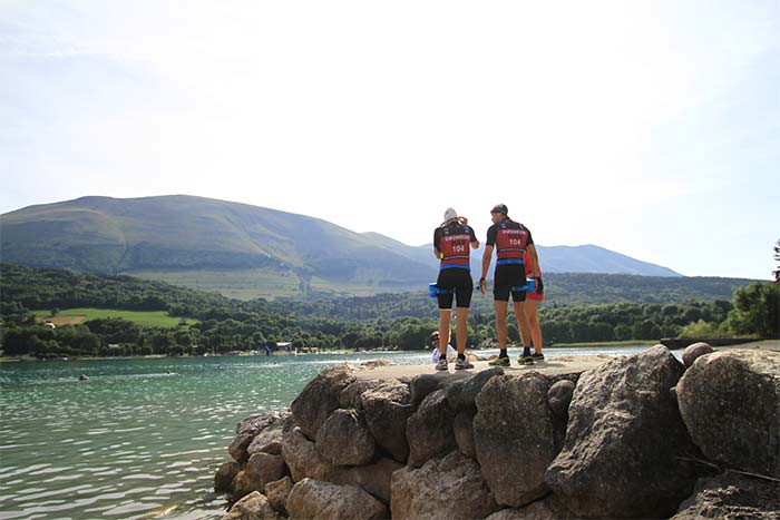 Swimrunman du camping lac de Laffrey